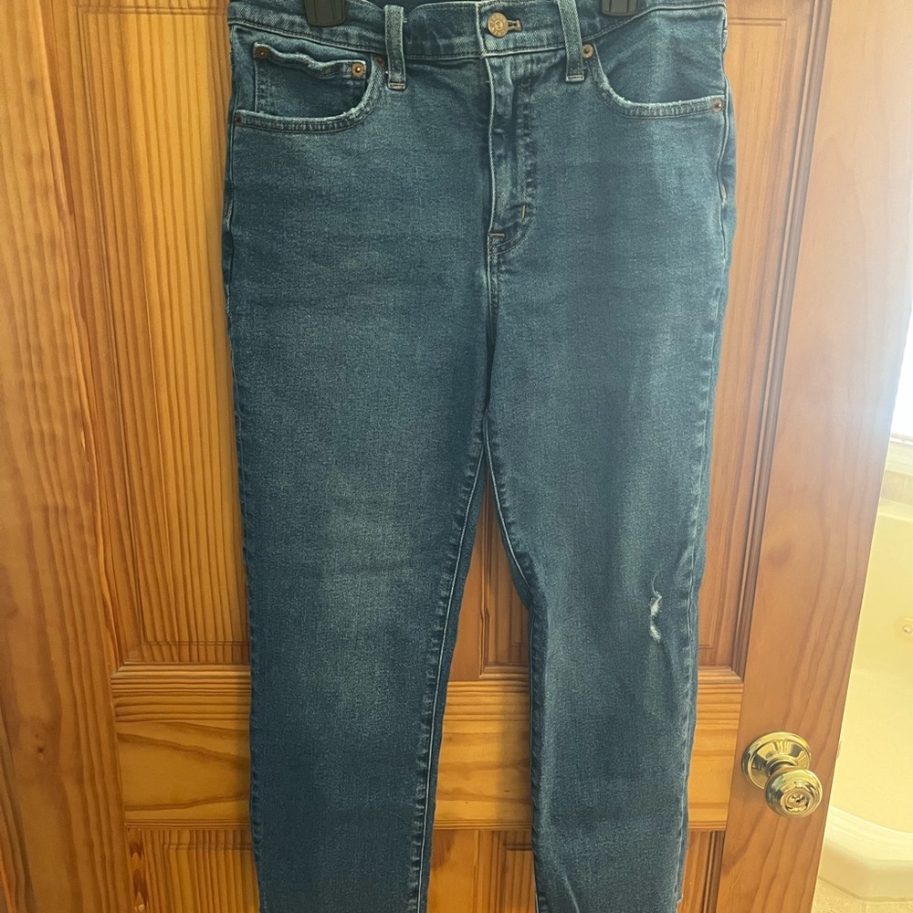 J.Crew Essential Straight distressed Denim Jeans